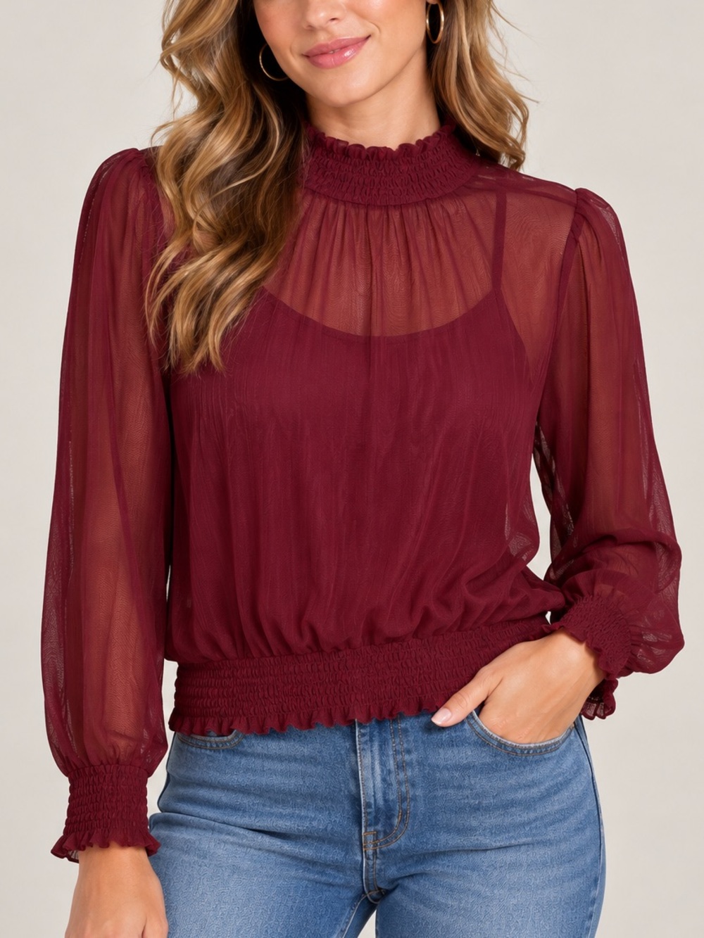 Modish Sheer Blouse